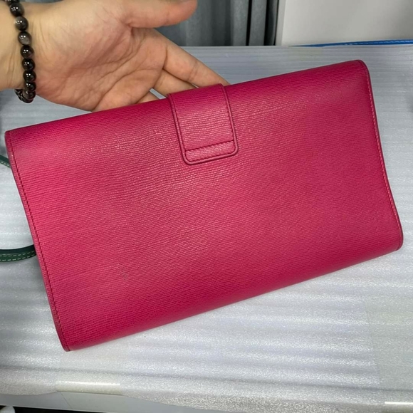 100% Authentic Saint Laurent Leather Long Wallet - Picture 2 of 12